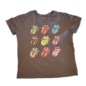 Gray Graphic rolling stone T-Shirt